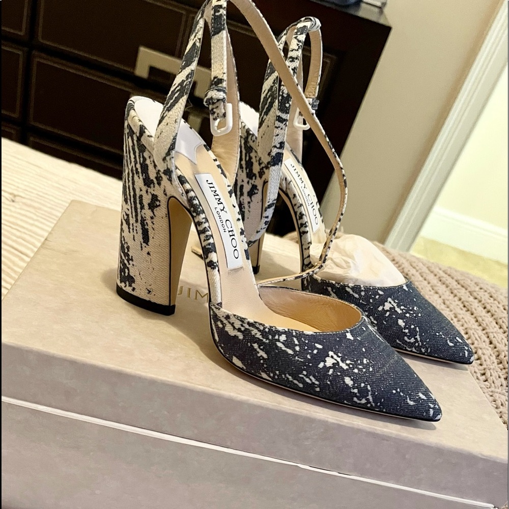 Jimmy Choo Micky Denim 100